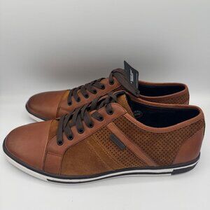 Kenneth Cole Initial Step Brown Leather Sneakers Men's 10M